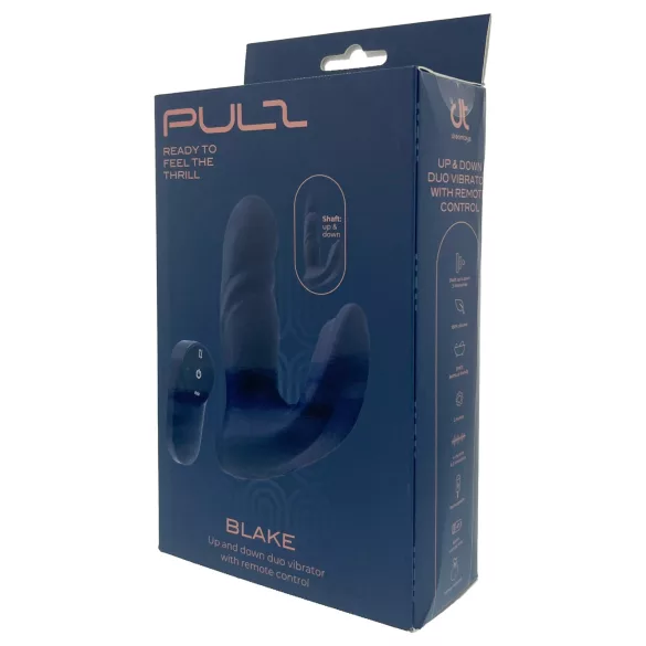 Dreamtoys Pulz - wbijający (pulsujący) wibrator analny z pilotem (niebieski)