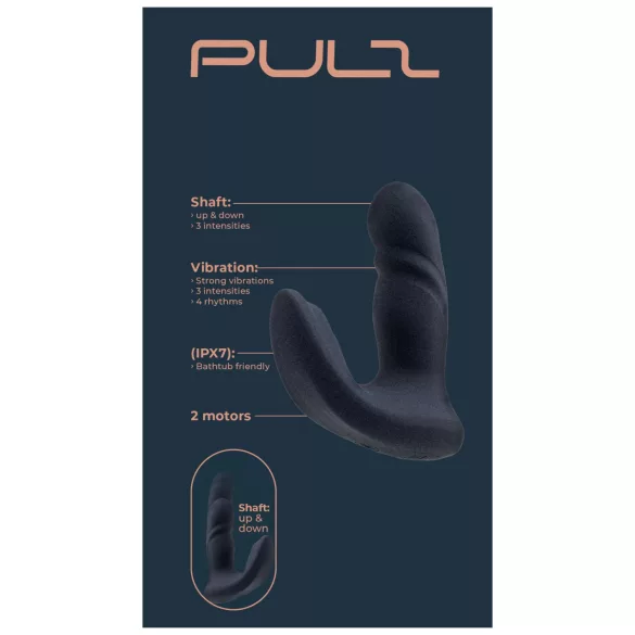Dreamtoys Pulz - wbijający (pulsujący) wibrator analny z pilotem (niebieski)