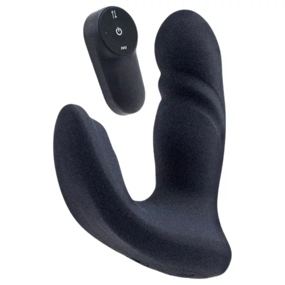 Dreamtoys Pulz - wbijający (pulsujący) wibrator analny z pilotem (niebieski)