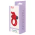 Dreamtoys Love Signal - wibrujący pierścień na penisa (czerwony)