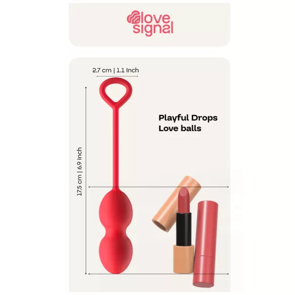 Dreamtoys - kulki gejszy duo - silikon czerwony