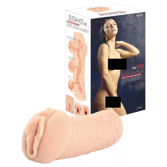 Kokos Elegance 03 - masturbator wagina realistyczna - silikon - kolor naturalny