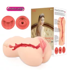   Kokos Onahole 001 XL - realistyczna sztuczna wagina masturbator (naturalna)