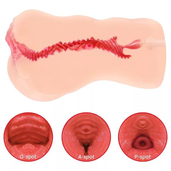 Kokos Onahole 001 XL - realistyczna sztuczna pochwa masturbator (naturalna)