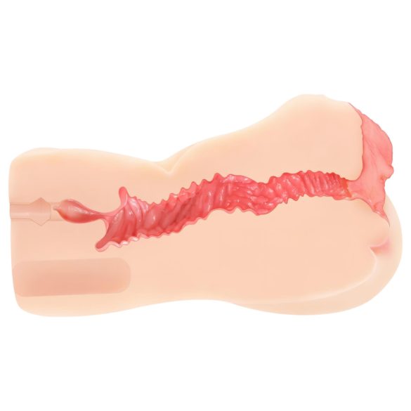 Kokos Onahole 004 - masturbator kieszonkowy - podwójna warstwa - cielisty