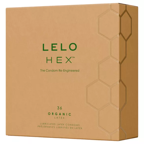 LELO Hex Organic - prezerwatywy zwiększające potencję - 36 sztuk