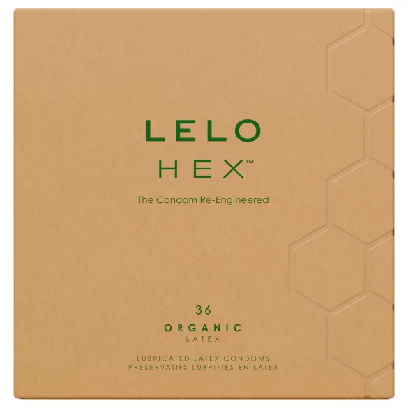 LELO Hex Organic - prezerwatywy zwiększające potencję - 36 sztuk