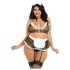 Dreamgirls Pokojówka Plus Size Sheer Mesh - strój dla pokojówki (XL-XXL)