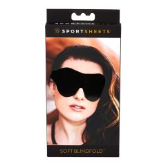 Sportsheets - miękka gumowa maska na oczy (czarna)