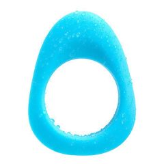 LAID P.3 - silikonowy pierścień na penisa (niebieski)