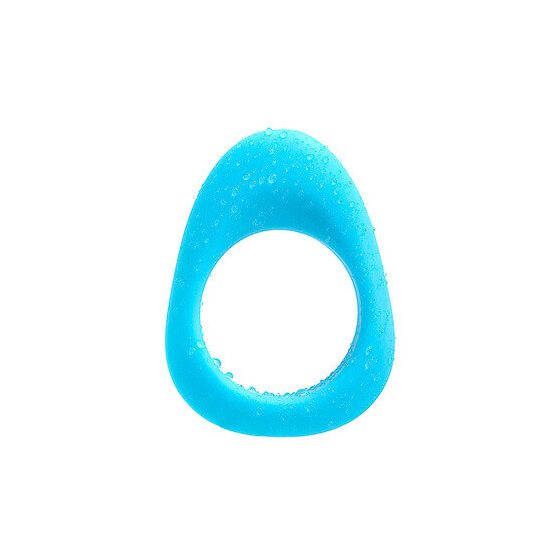 LAID P.3 - silikonowy pierścień na penisa (niebieski)