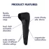 Satisfyer Men Wand - wibrator na żołądź akumulatorowy wodoodporny czarny