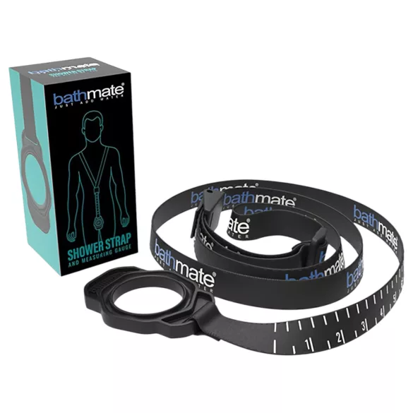 Bathmate Shower Strap - pasek mierniczy do pompy (czarny)