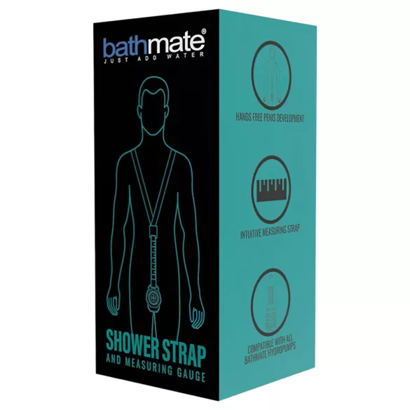 Bathmate Shower Strap - pasek mierniczy do pompy (czarny)