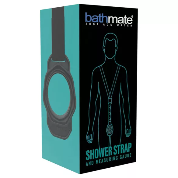 Bathmate Shower Strap - pasek mierniczy do pompy (czarny)