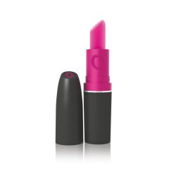 Screaming Lipstick - Wibrator szminka (czarno-różowy)