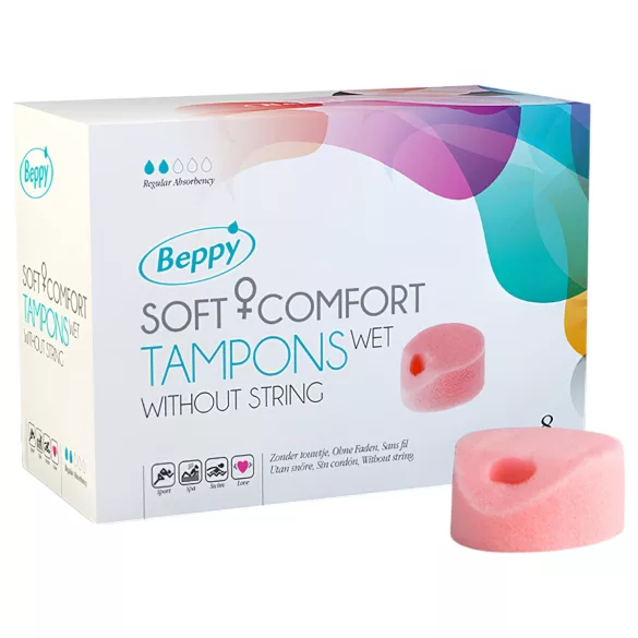Beppy - tampon nawilżany - 8 sztuk