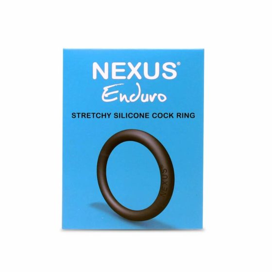 Nexus Enduro - silikonowy pierścień na penisa (czarny)