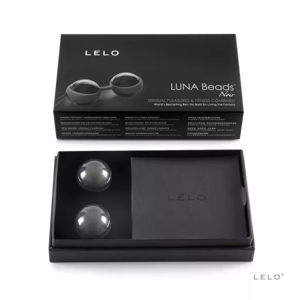 LELO Luna Noir - kulki gejszy - wymienne kulki - czarne