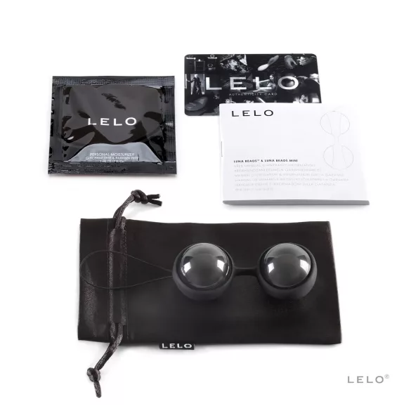 LELO Luna Noir - kulki gejszy - wymienne kulki - czarne