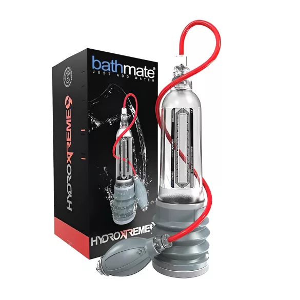 BathMate Xtreme Hydromax 9 - pompka do penisa zestaw - przezroczysty