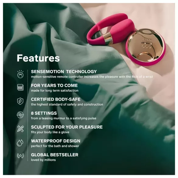 LELO Tiani 3 - wibrator dla par - silikonowy - fioletowy