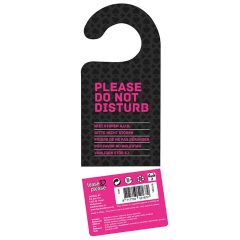 Zestaw seks-kostek z zawieszką na drzwi (czarno-różowy)