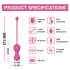 Magic Motion Kegel Master - Inteligentne kulki gejszy duo (fioletowe)