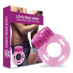   Love in the Pocket - pojedynczy wibrujący pierścień na penisa (różowy)