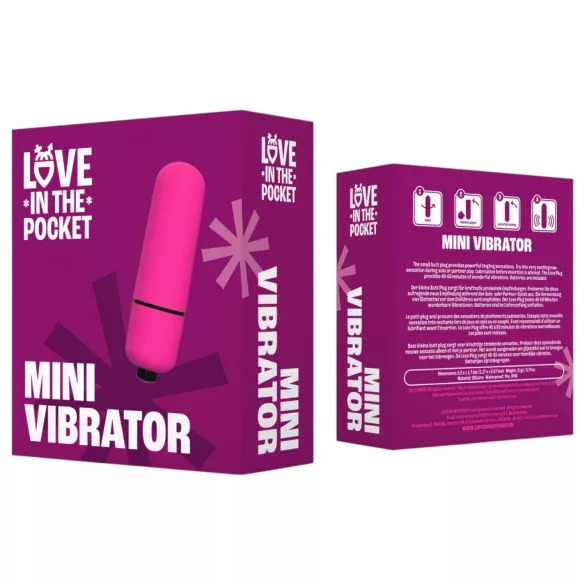 Love Bullet - mini wibrator wodoodporny - różowy