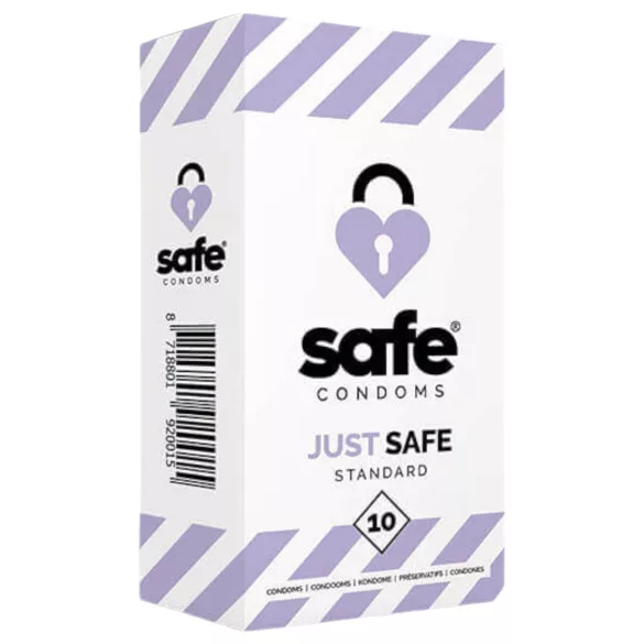 SAFE Just Safe - prezerwatywy standardowe - wanilia - 10 sztuk