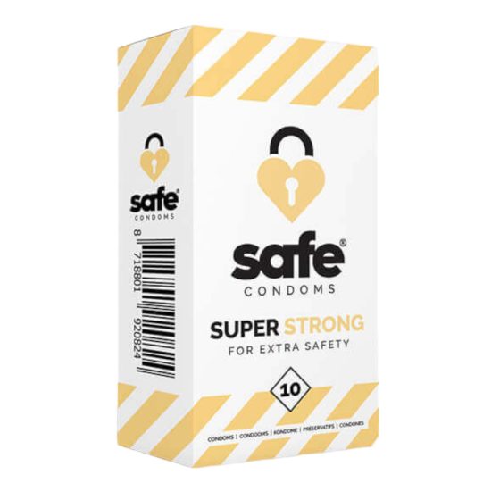 SAFE Super Strong - wyjątkowo mocna prezerwatywa (10 sztuk)