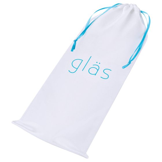GLAS - Szklane podwójne dildo (czarne)