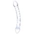 GLAS - szklany podwójny dildo (przezroczysty)