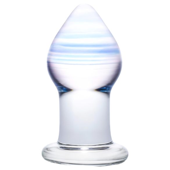 GLAS Ametystowy Deszcz - szklany analny plug (przezroczysty fiolet)