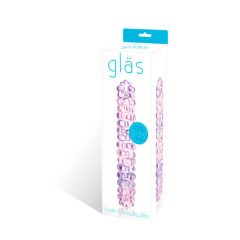 GLAS No. 94 - małe kuliste szklane dildo (różowe)