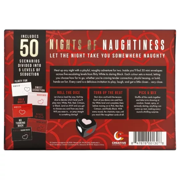 FIFTY NIGHTS OF NAUGHTINESS - gra erotyczna dla par - wersja angielska