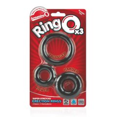   Screaming O - silikonowy zestaw pierścieni na penisa (3 szt.)