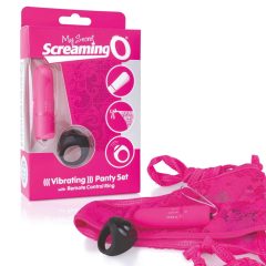   MySecret Screaming Pant - majtki z wibracją radiową - różowe (S-L)