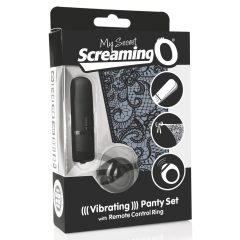   MySecret Screaming Pant - majtki z wibracją radiową - czarne (S-L)