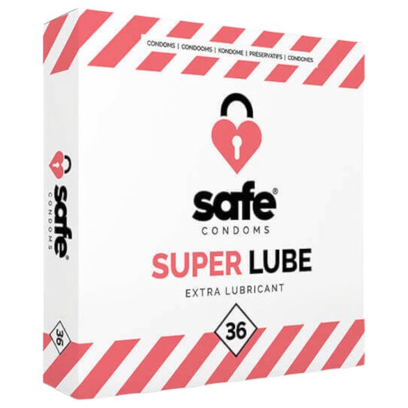 SAFE Super Lube - super nawilżane prezerwatywy (36 szt.)