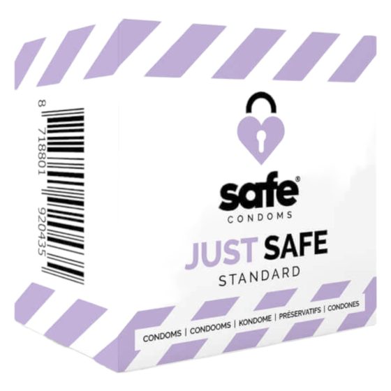SAFE Just Safe - standardowe, waniliowe prezerwatywy (5 sztuk)