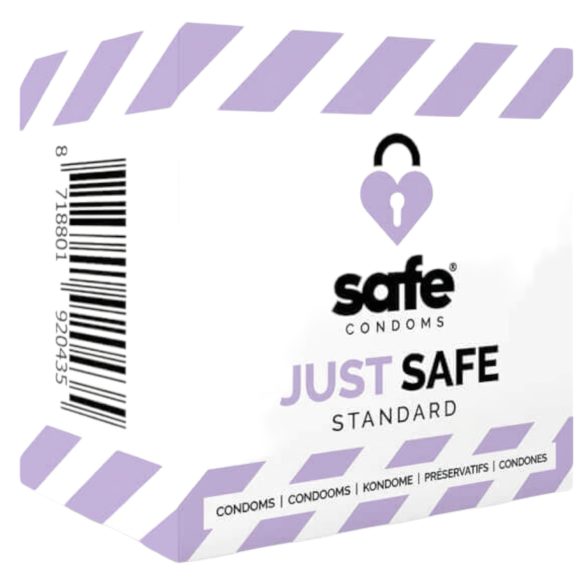 SAFE Just Safe - standardowa prezerwatywa - wanilia (5 szt.)
