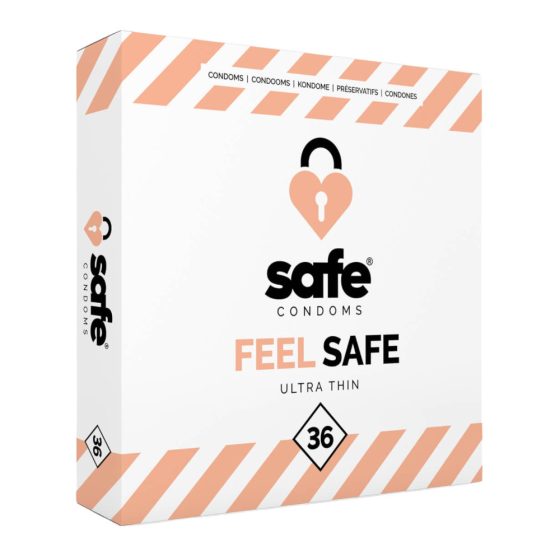 SAFE Feel Safe - cienkie prezerwatywy (36 sztuk)