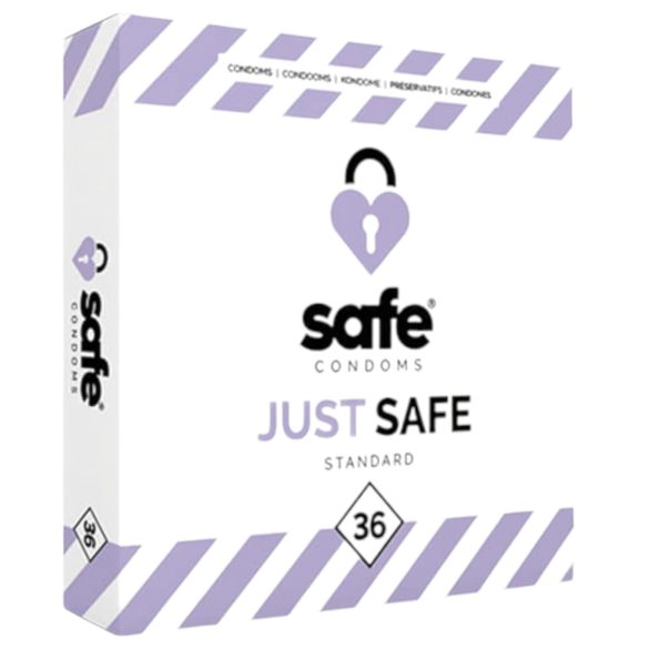 SAFE Just Safe - standardowa prezerwatywa - wanilia (36 szt.)