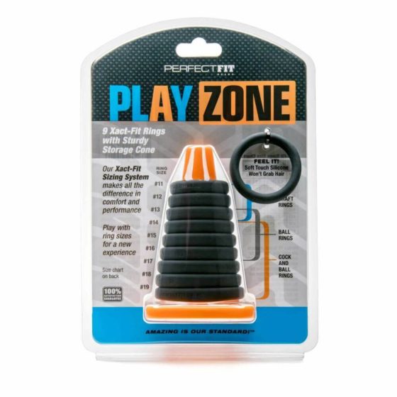 Play Zone - penis, pierścień na penisa i zestaw do rozciągania (9 elementów)