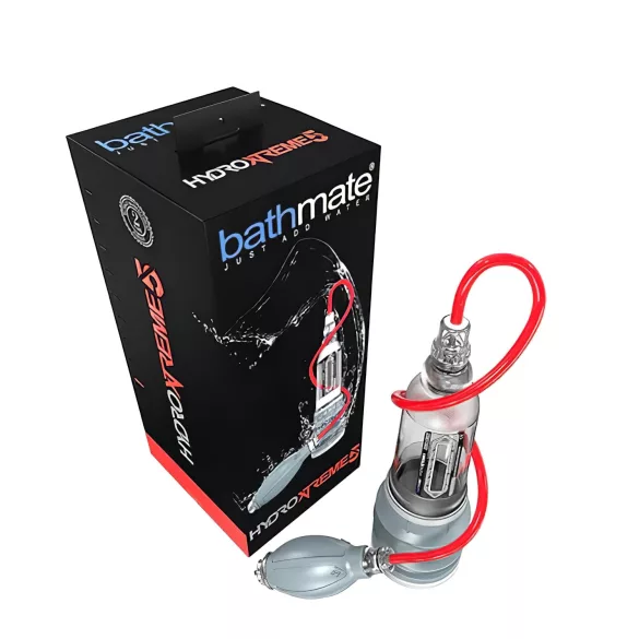 BathMate Xtreme Hydromax 5 - pompka do penisa - zestaw - przezroczysty