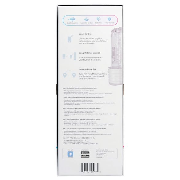 LOVENSE Max 2 - inteligentny masturbator (biały)