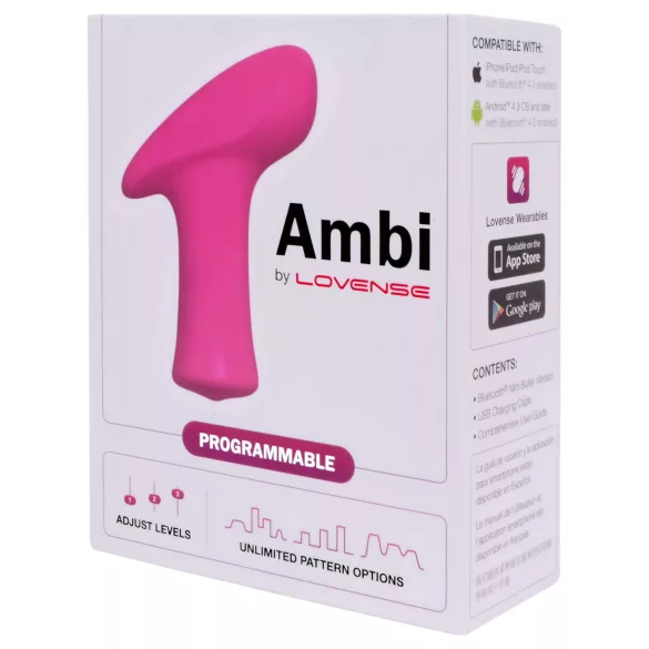 Lovense Ambi - wibrator łechtaczkowy sterowany aplikacją (różowy)