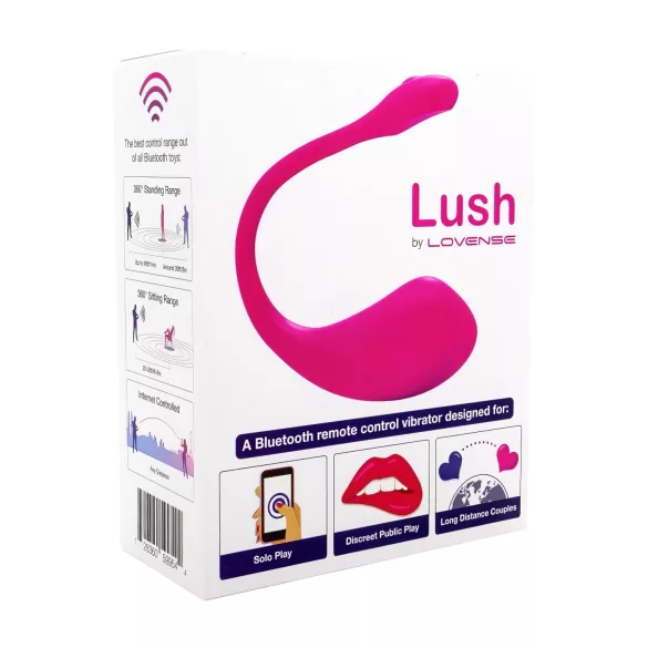 LOVENSE Lush 2 - inteligentne jajeczko wibrujące (różowe)
